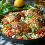 Tomato Basil Chicken Orzo