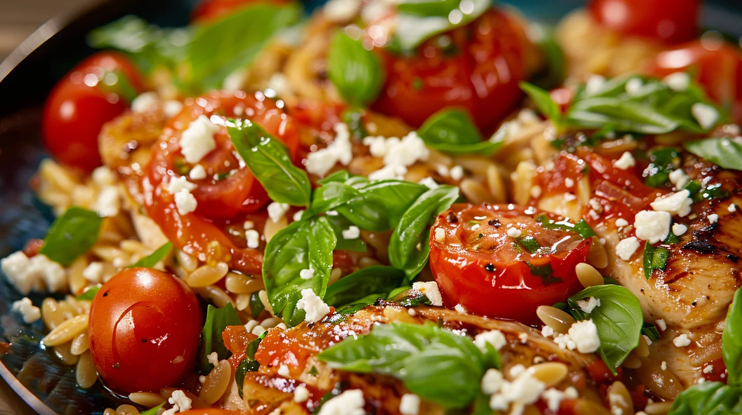 Tomato Basil Chicken Orzo
