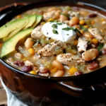 White Chicken Chili Made In The Dutch Oven