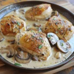 Creamy Garlic Chicken With Mushrooms