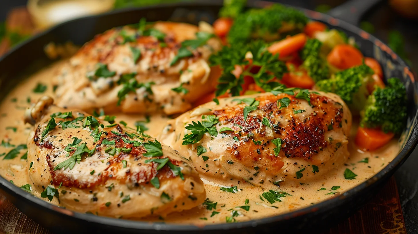 Creamy Garlic Parmesan Chicken Skillet
