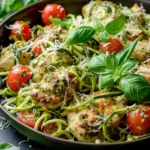 Creamy Pesto Chicken Zoodles