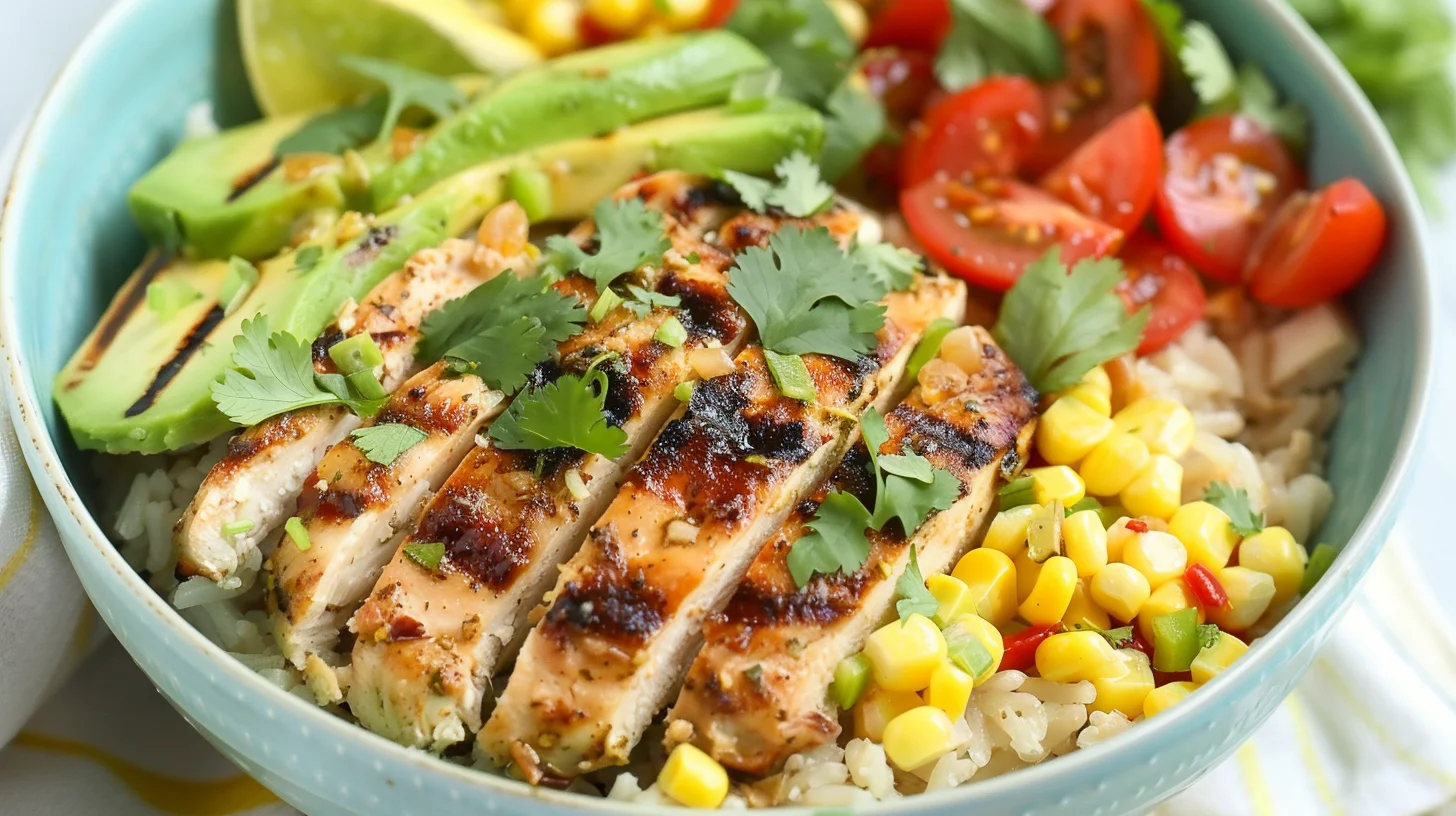 Garlic Lime Chicken Bowls