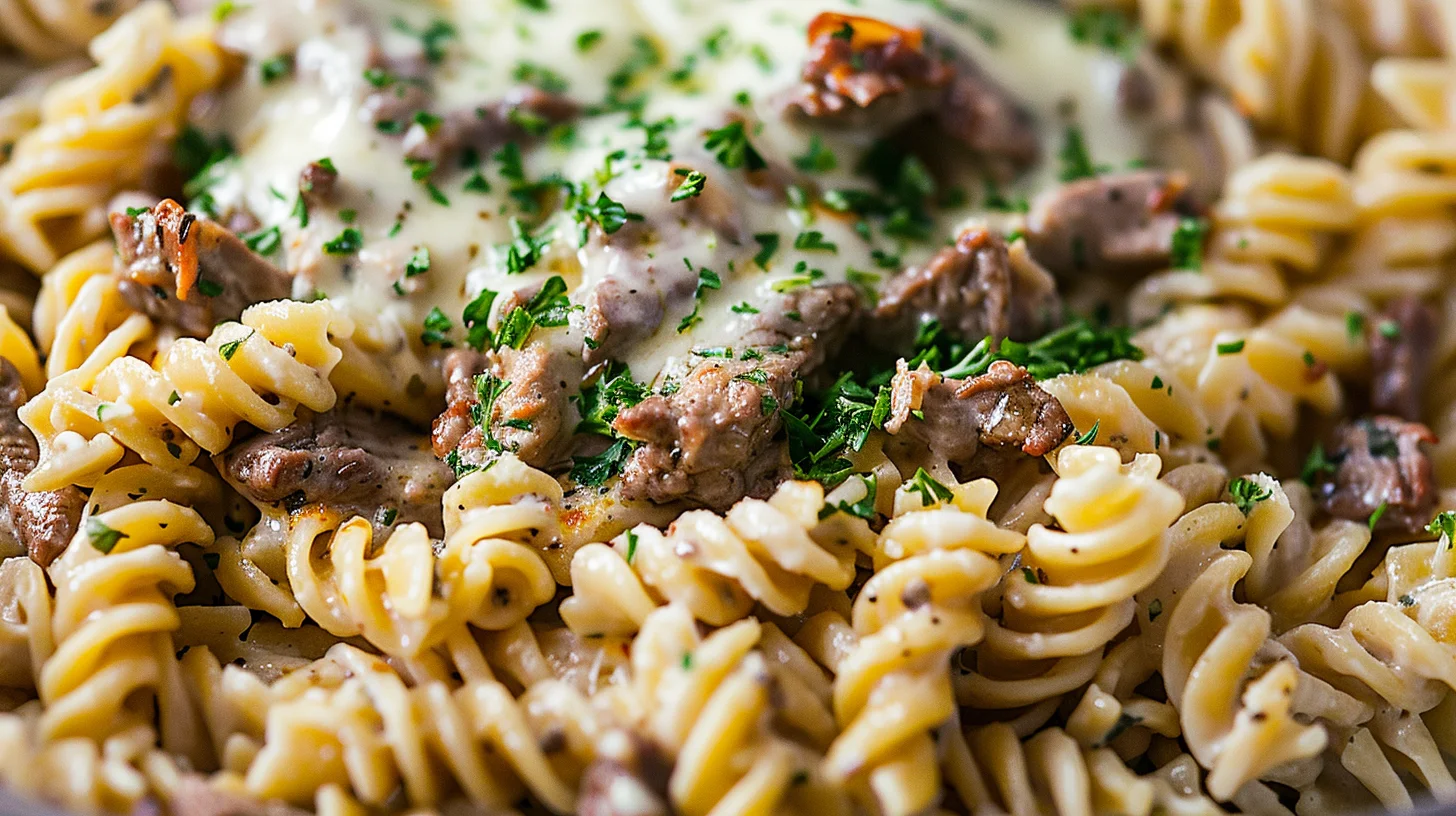 Garlic Parmesan Chicken Pasta Bake