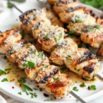 Garlic Parmesan Chicken Skewers
