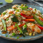 Honey Garlic Chicken Fried Rice