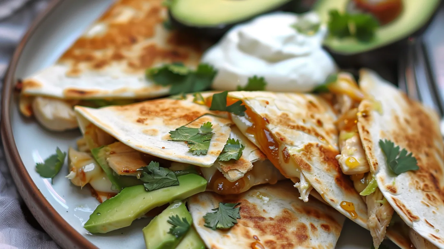 Honey Lime Chicken Quesadillas