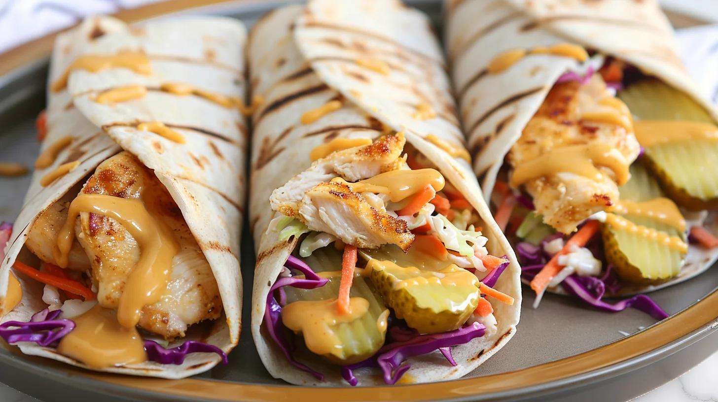 Honey Mustard Chicken Wraps
