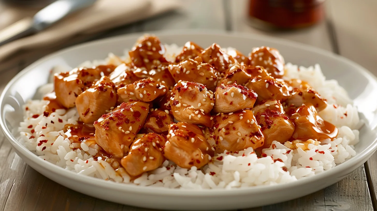 Honey Sriracha Chicken Bowls