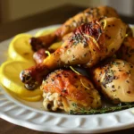 Lemon Garlic Roasted Chicken Legs