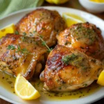 Lemon Herb Garlic Chicken Thighs