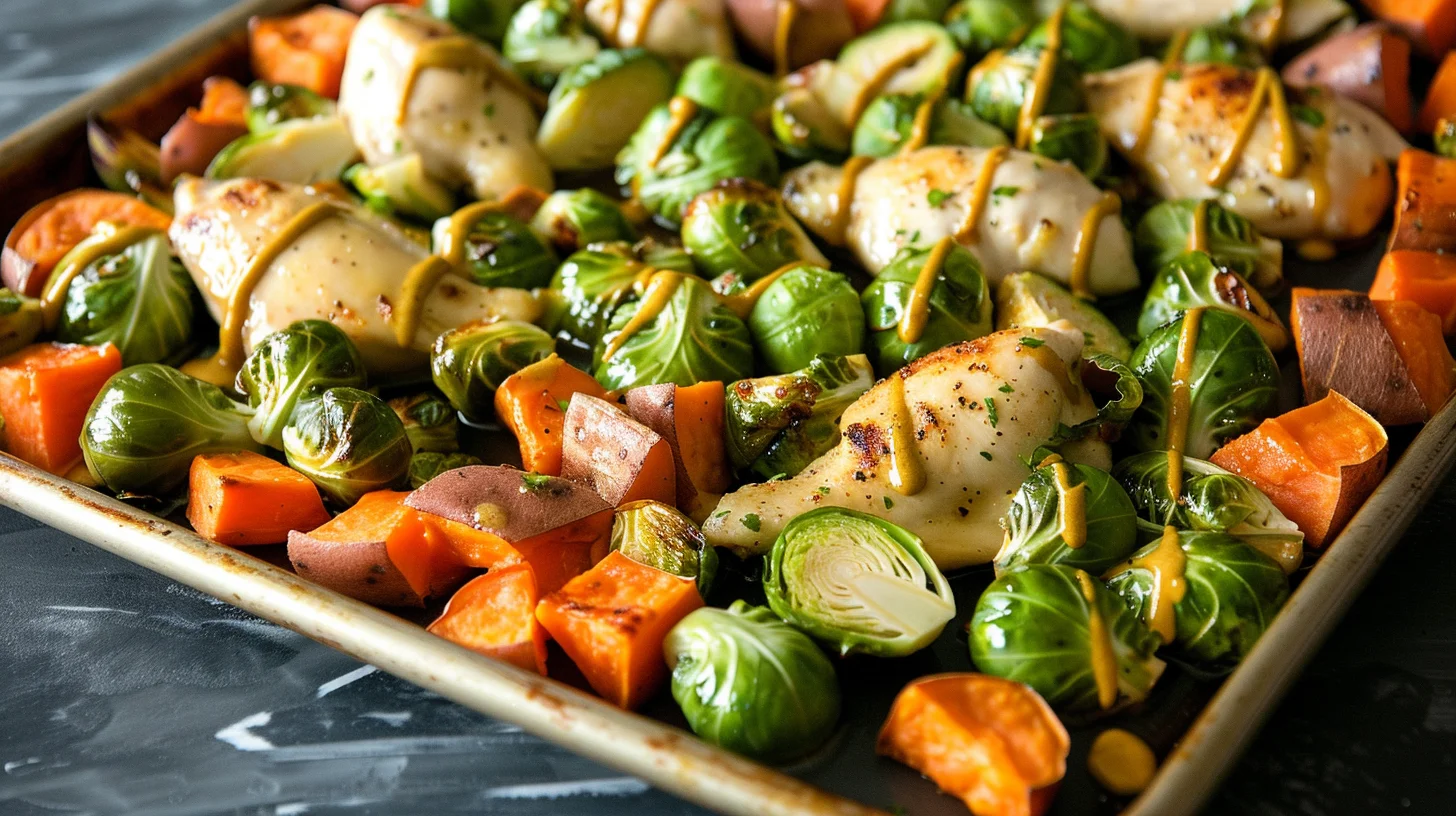 Maple Dijon Chicken Sheet Pan