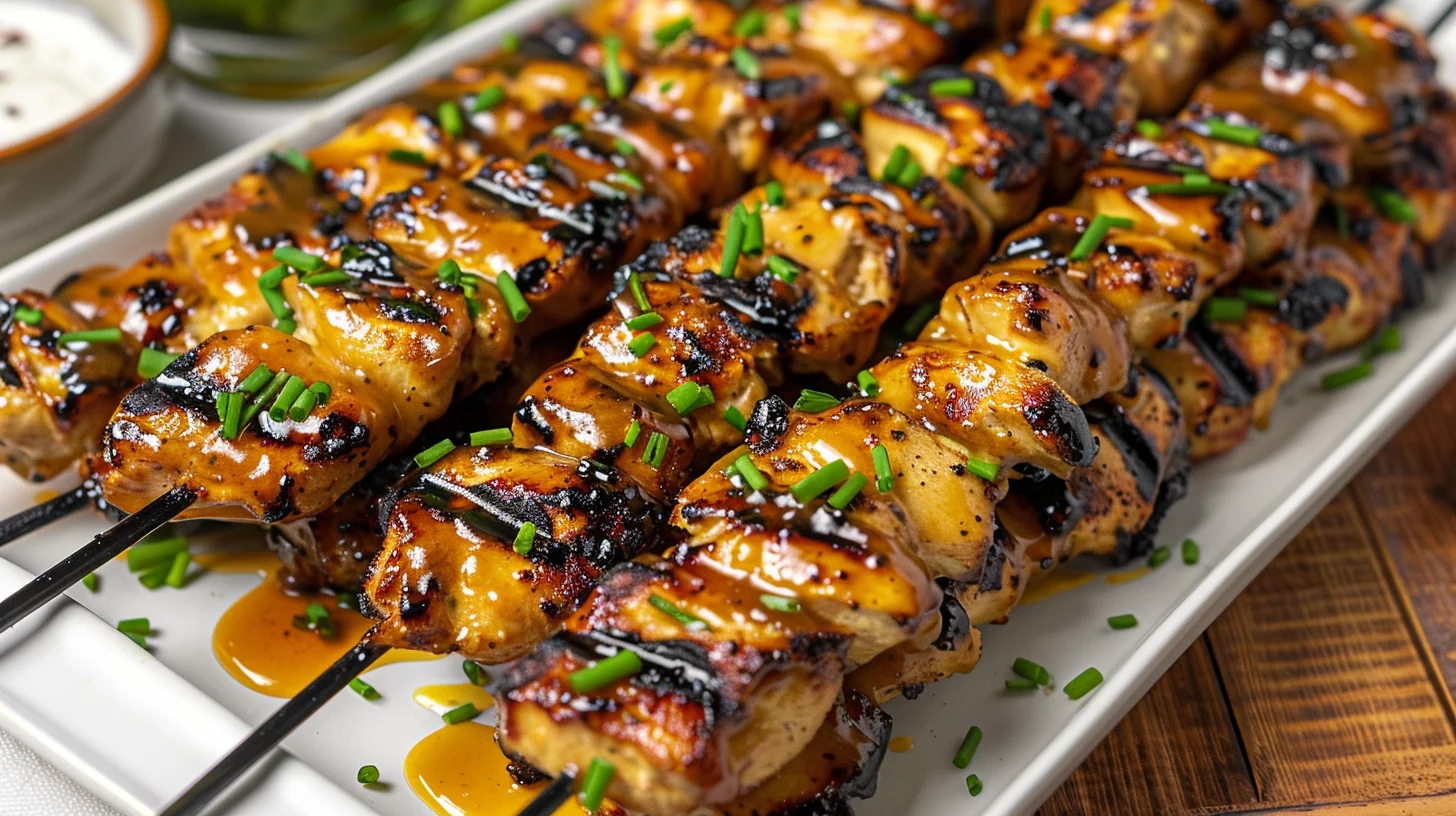 Maple Dijon Chicken Skewers