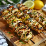 Maple Lemon Chicken Skewers