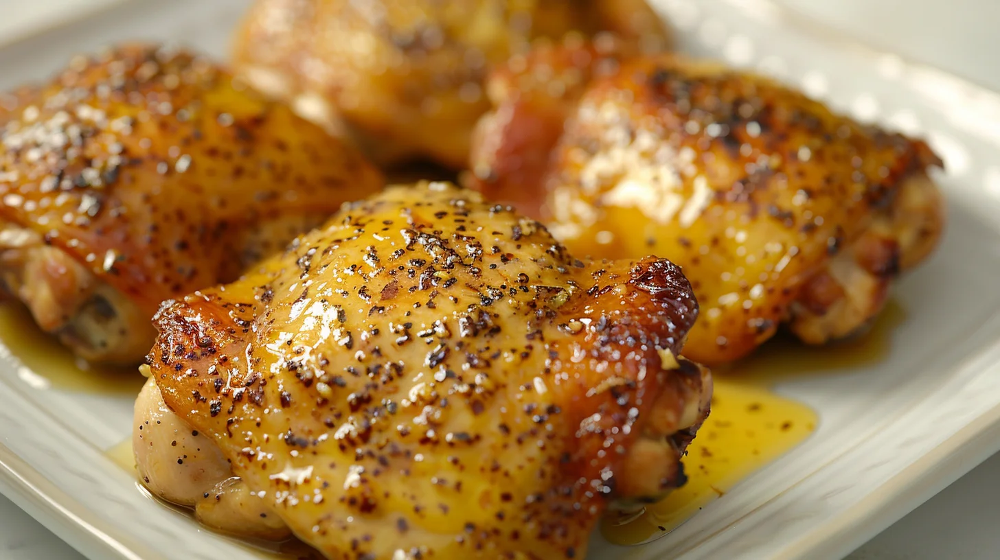 Maple Mustard Chicken Thighs