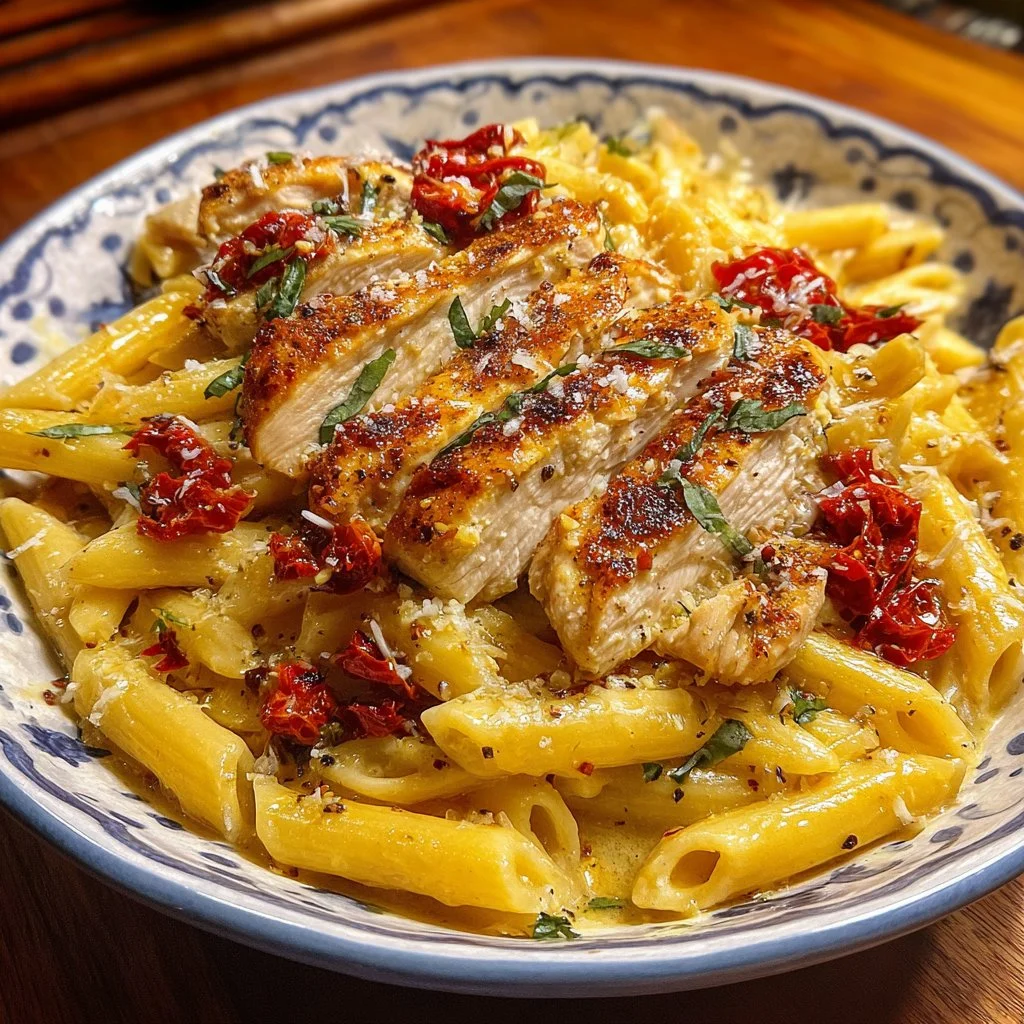 Delicious Marry Me Chicken Pasta served in a bowl