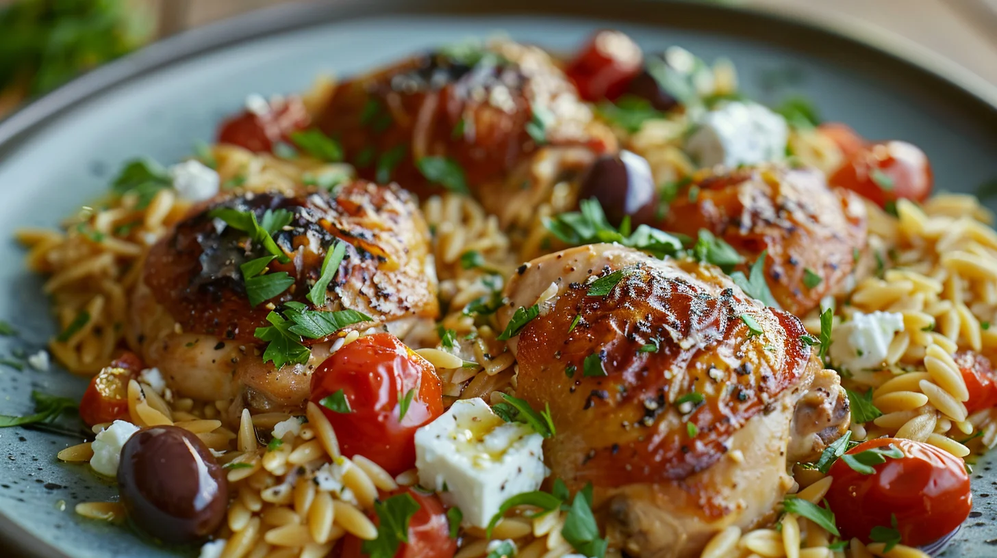 Mediterranean Chicken Orzo