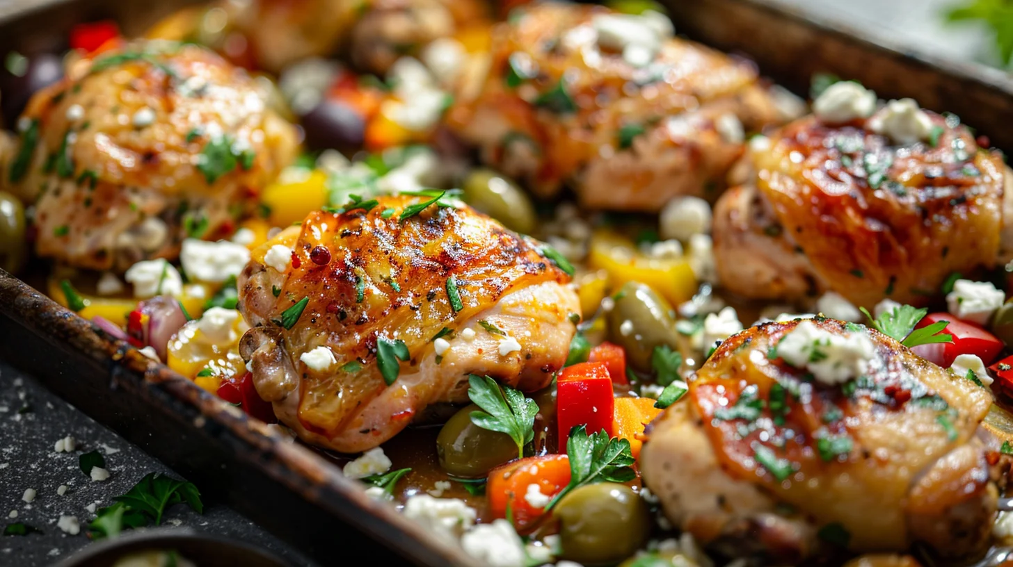 Mediterranean Chicken Sheet Pan