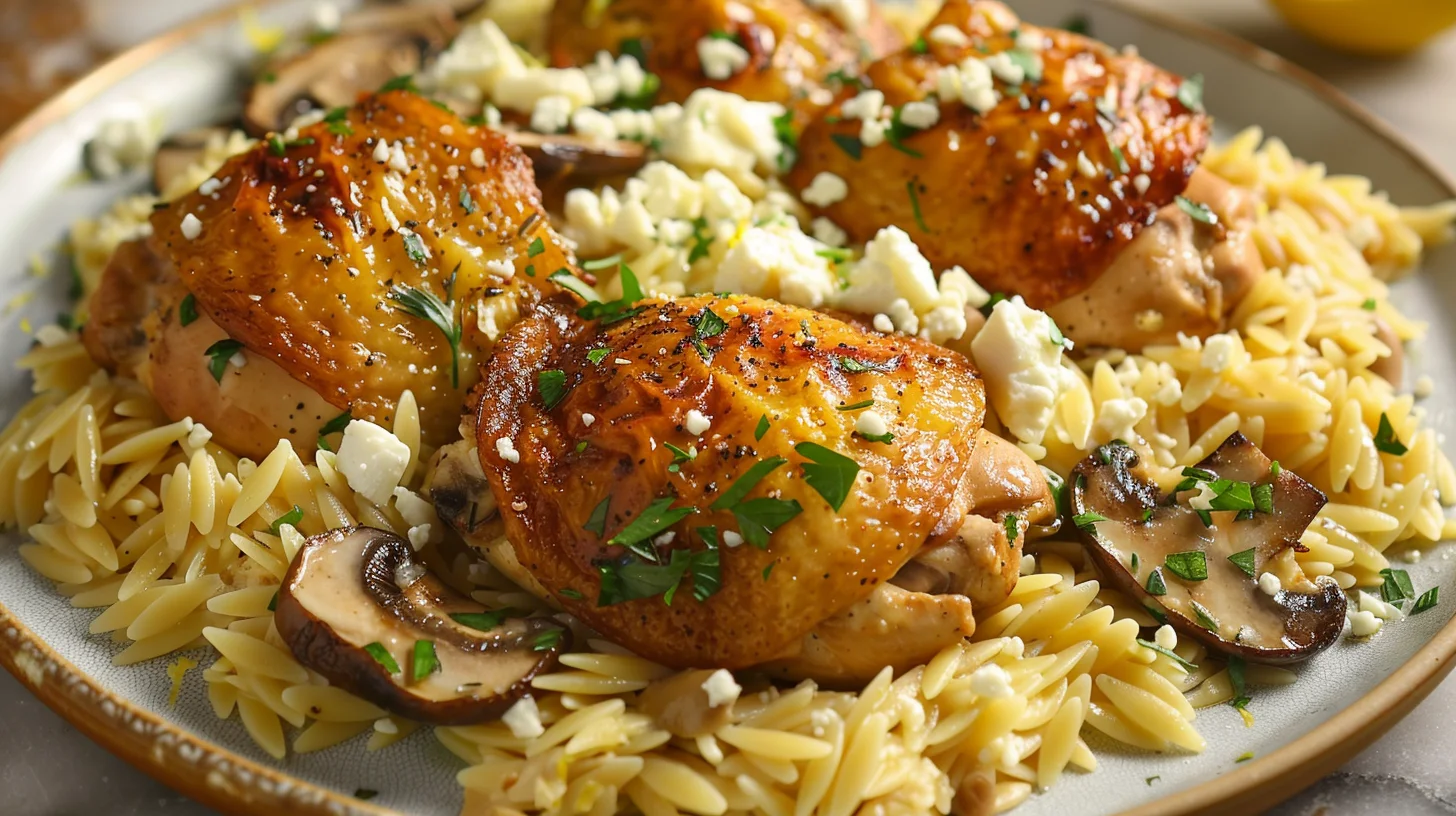 Mediterranean Lemon Chicken Orzo