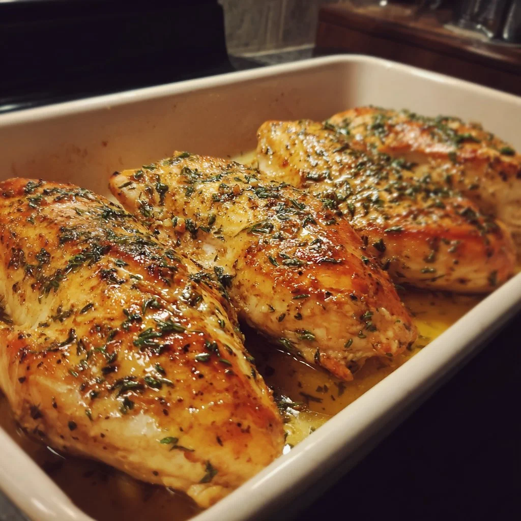 Tender melt-in-your-mouth chicken breast cooked to perfection