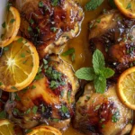 Orange Glazed Chicken Thighs