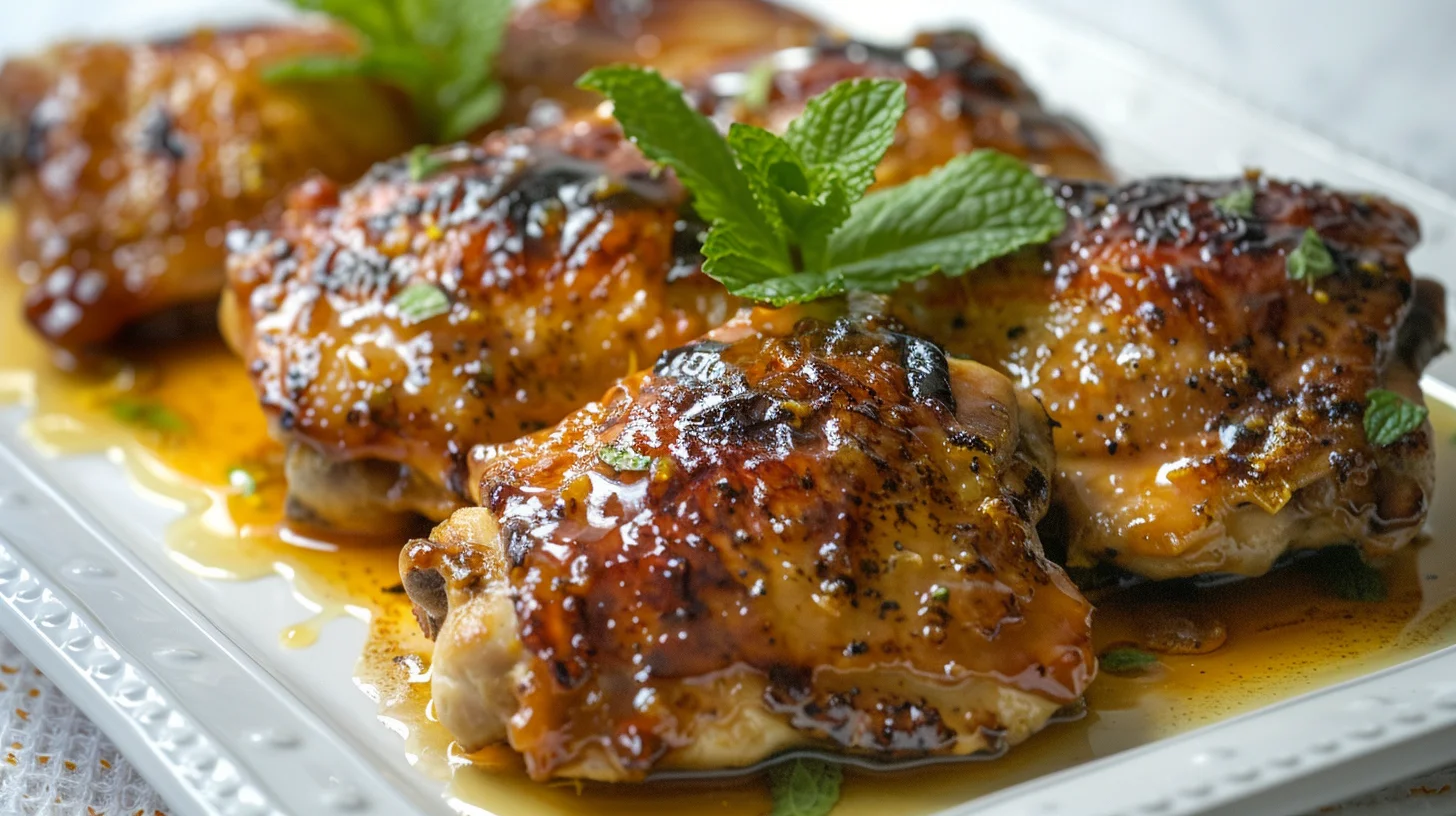 Orange Glazed Chicken Thighs