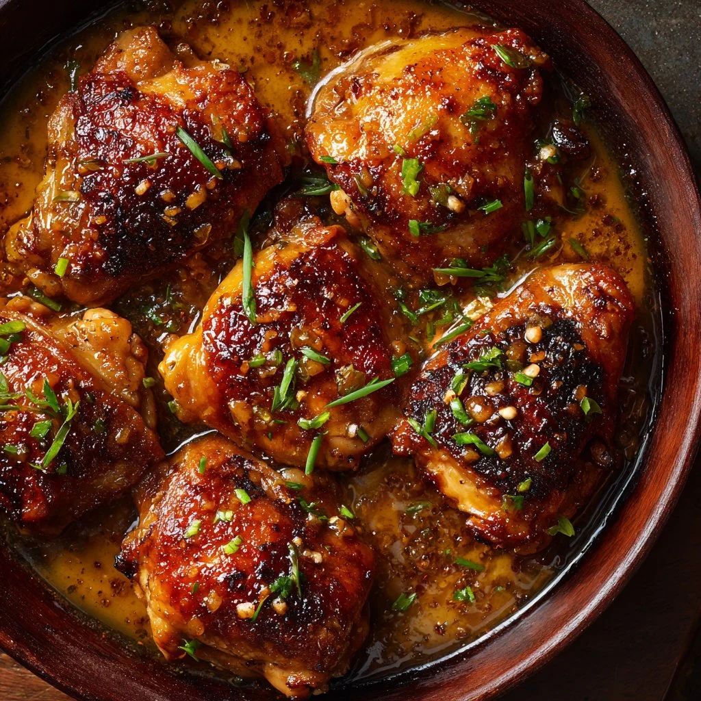 Slow Cooker Brown Sugar Garlic Chicken served with rice and vegetables