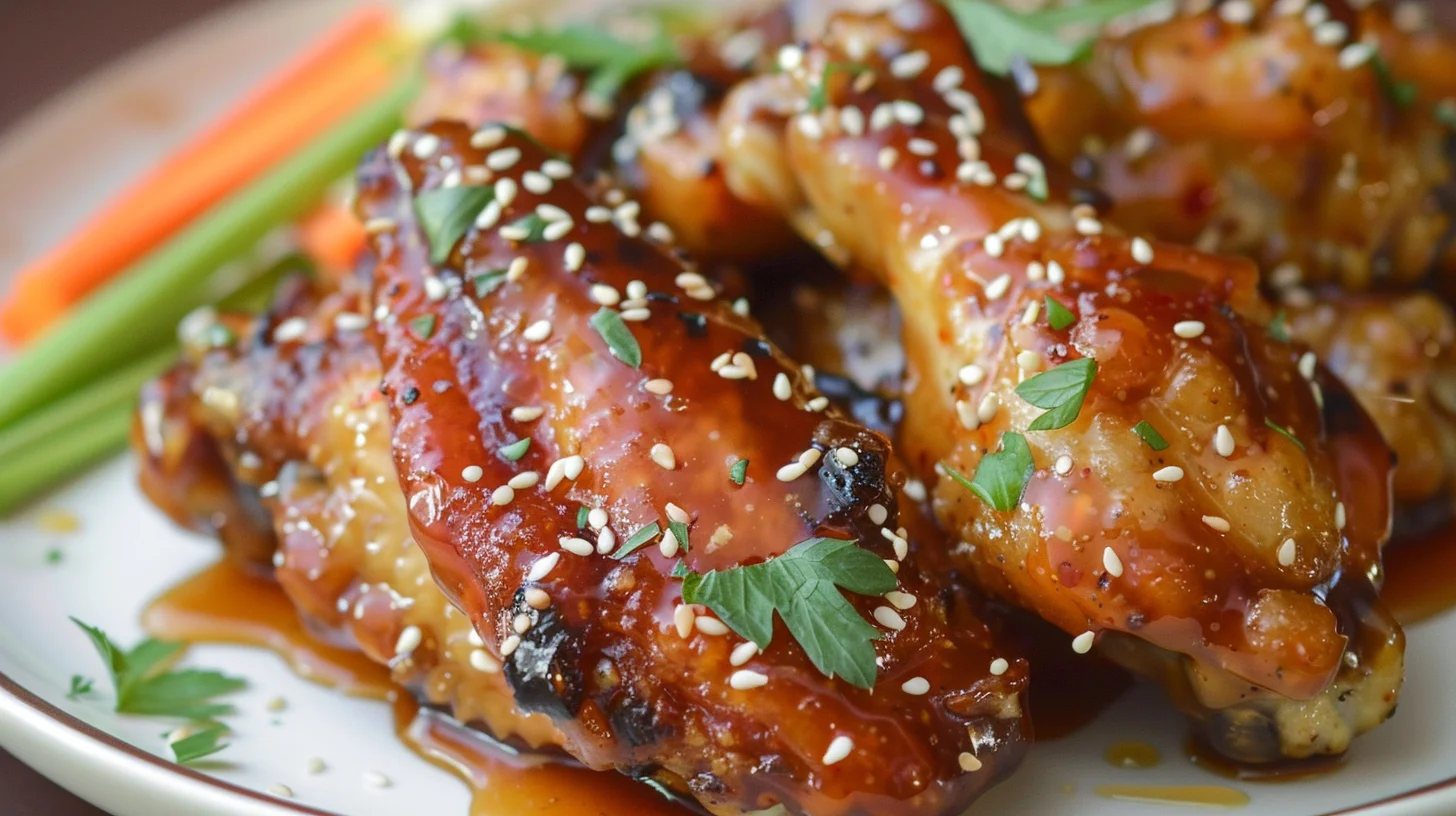 Spicy Honey Garlic Chicken Wings