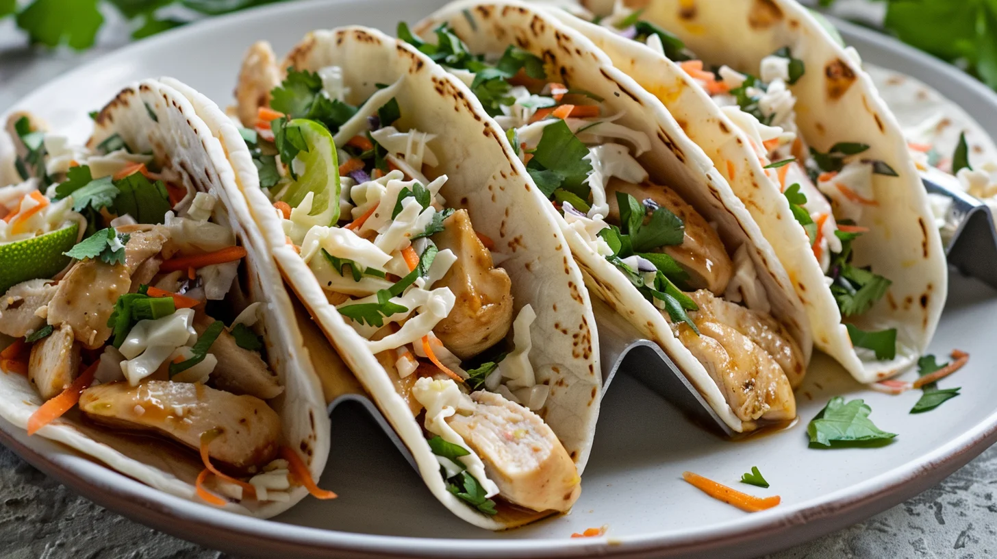 Spicy Honey Lime Chicken Tacos