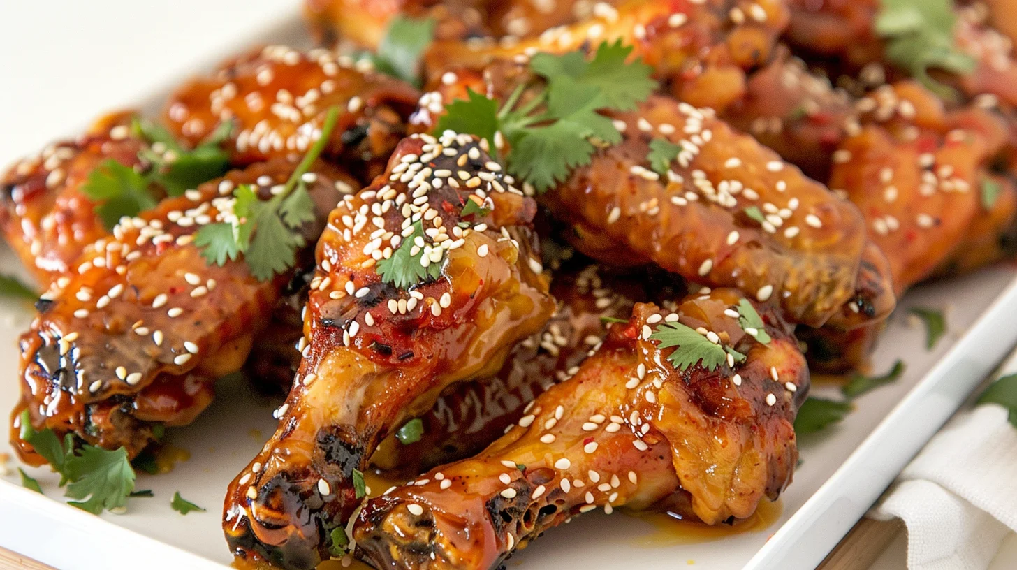 Spicy Honey Sriracha Chicken Wings