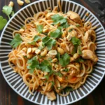 Spicy Peanut Chicken Noodles