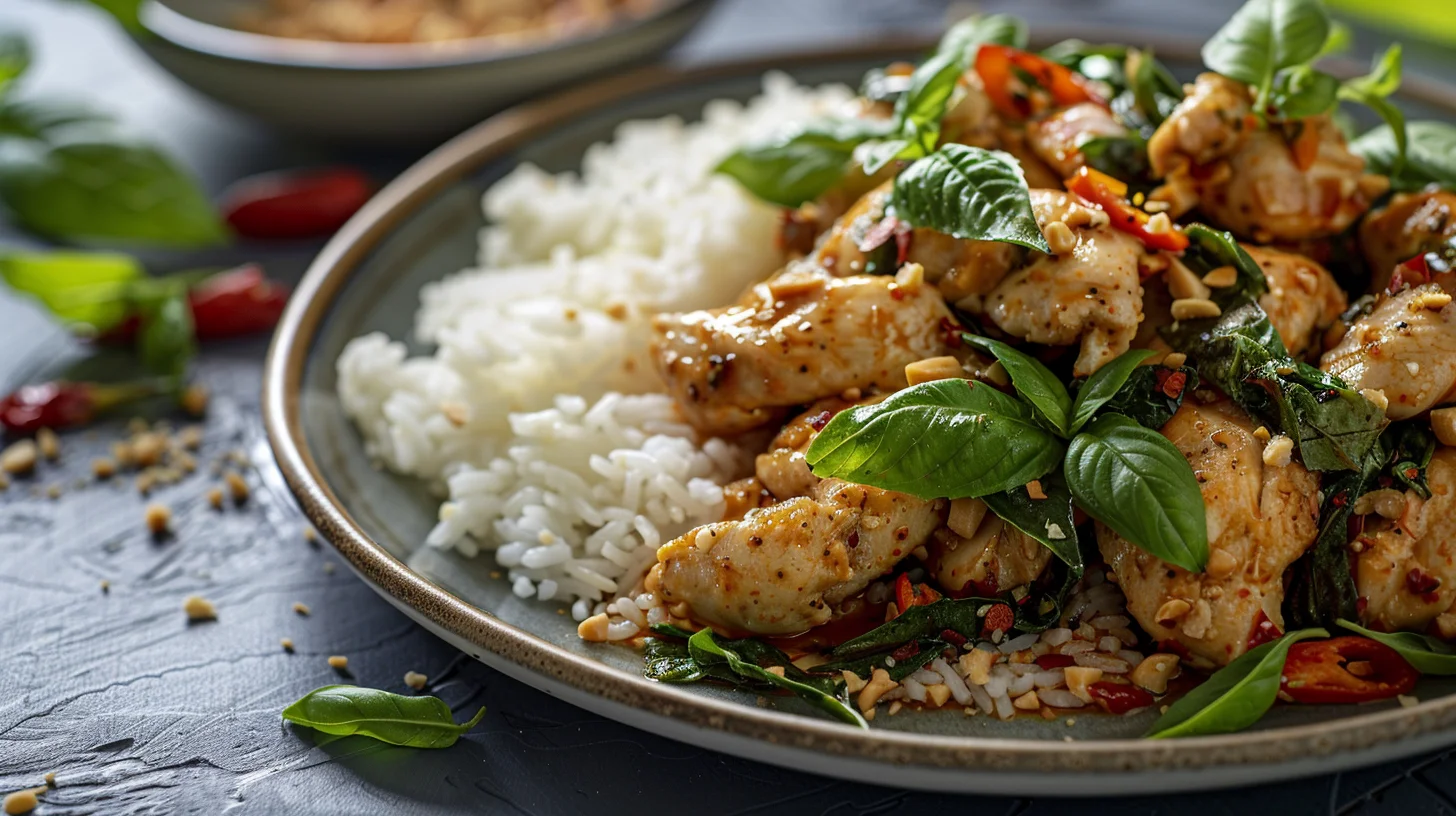 Spicy Thai Basil Chicken
