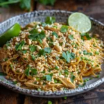 Spicy Thai Peanut Chicken Noodles