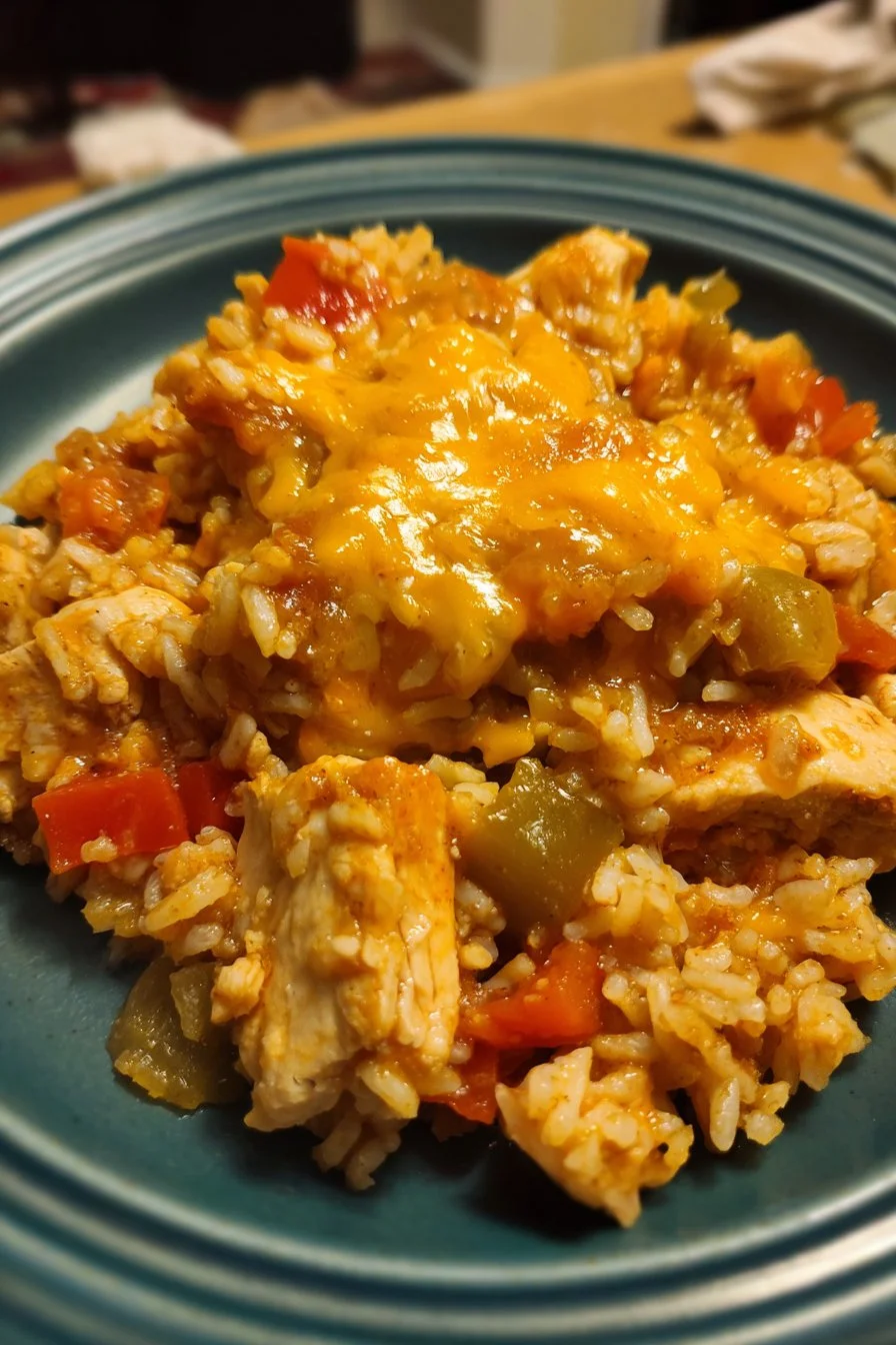Mexican Cheesy Chicken and Rice
