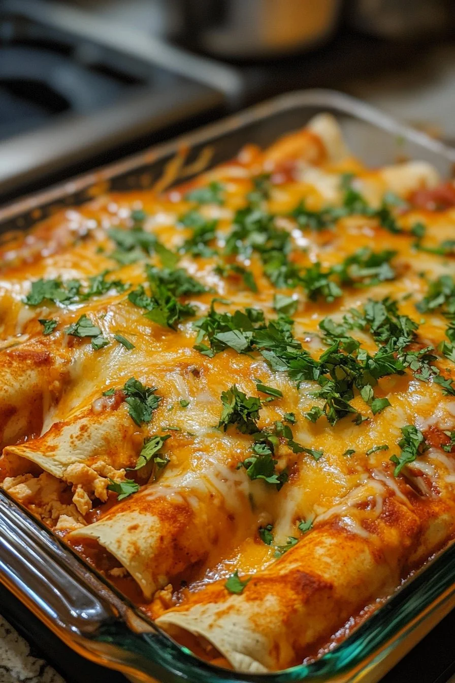 Easy Chicken Enchiladas Recipe