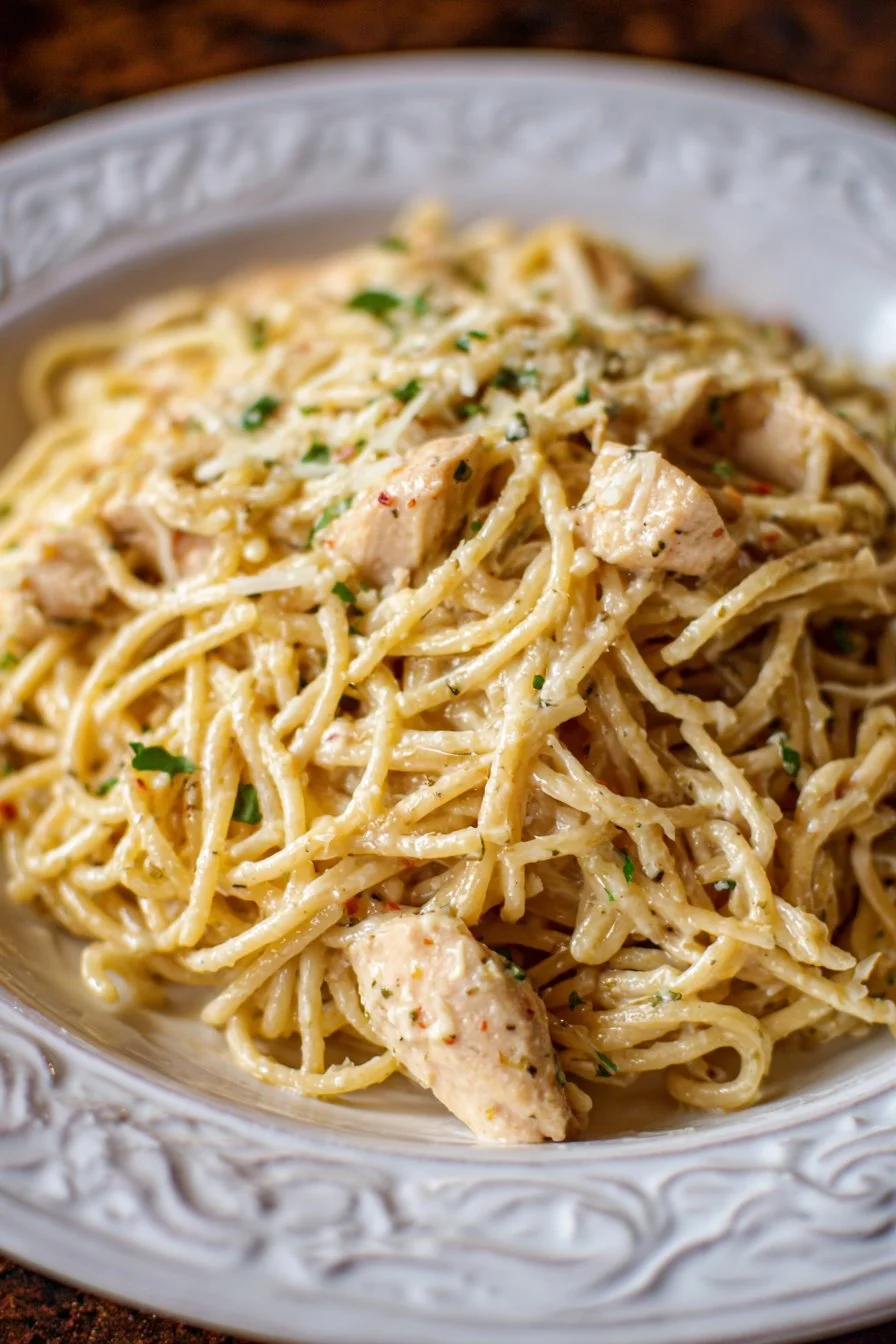 Ranch Chicken Spaghetti