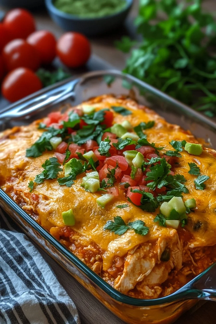 Chicken Burrito Casserole