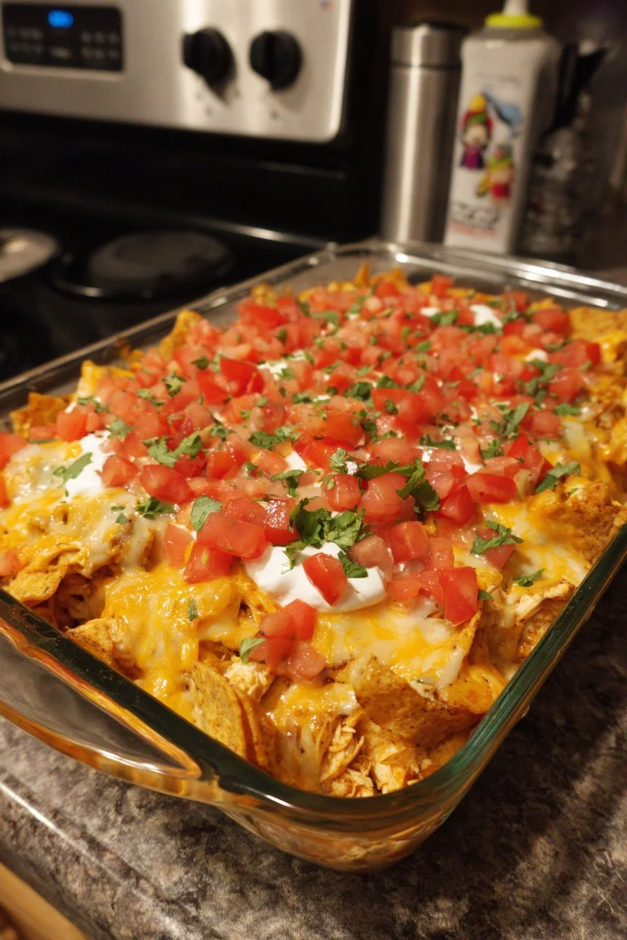 Cheesy Chicken Taco Casserole