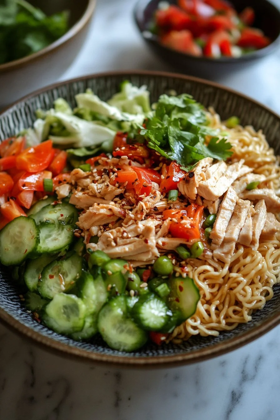 Summer Ramen Noodle Salad