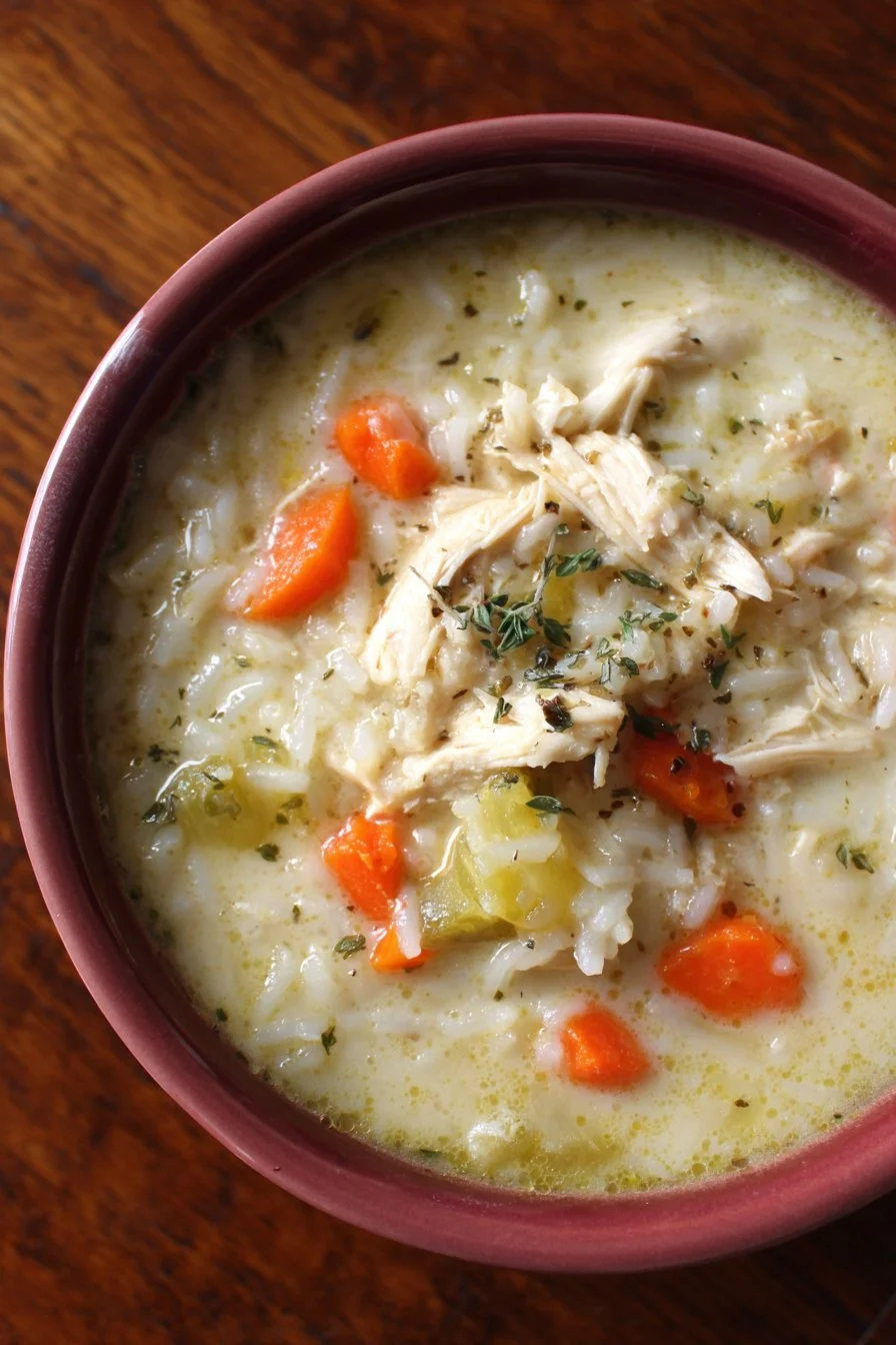 Creamy White Chicken and Rice Soup