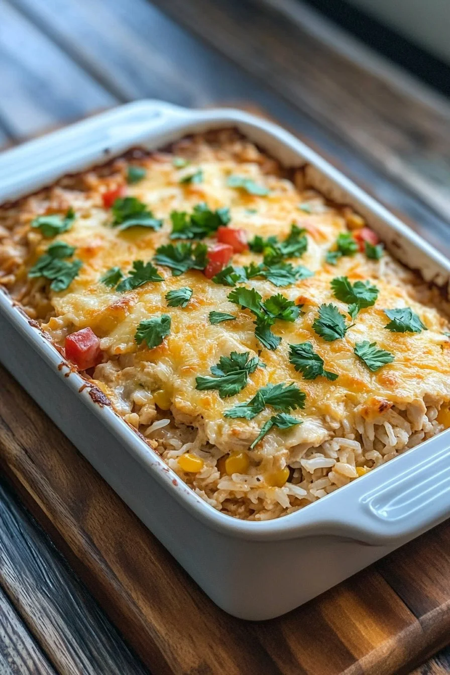 Mexican Chicken and Rice Casserole