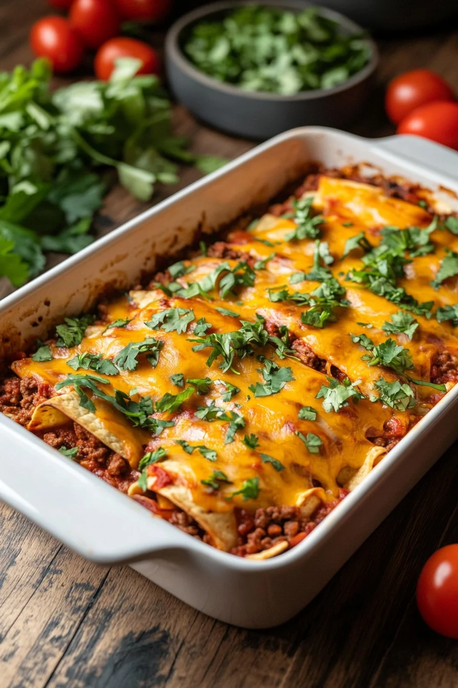 Ground Beef Enchiladas