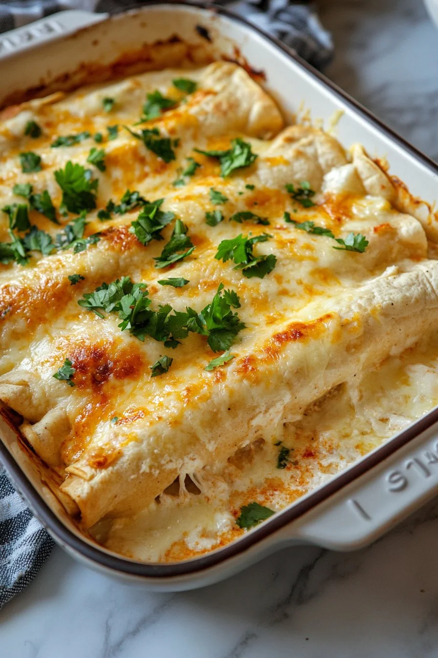 White Chicken Enchiladas