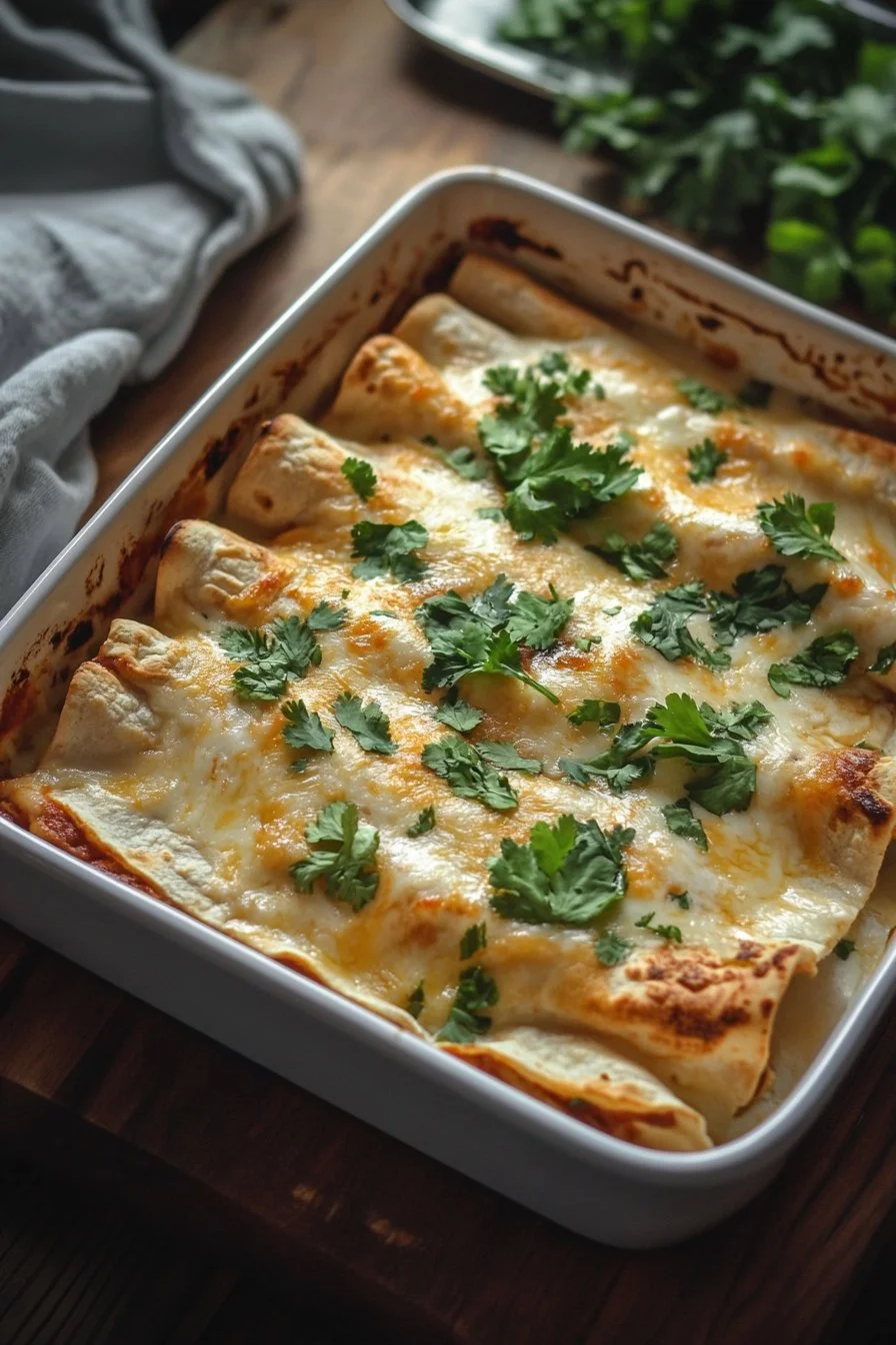 White Chicken Enchiladas