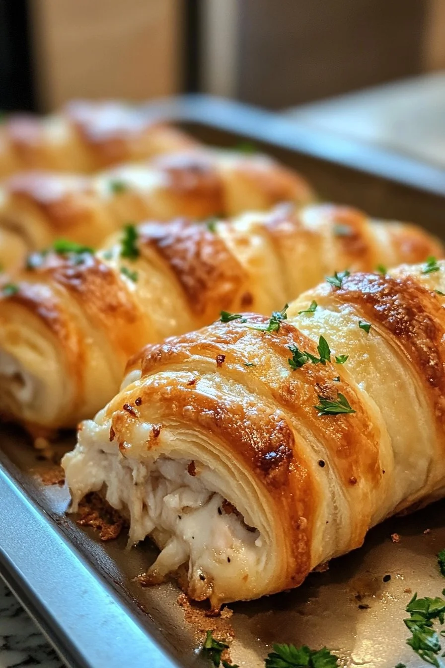 Melt-in-Your-Mouth Cheesy Chicken Crescent Roll