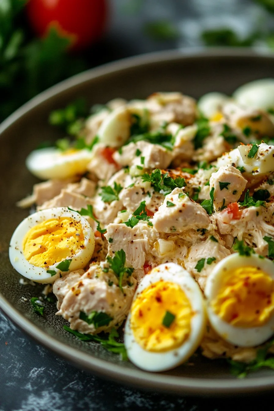 Old-Fashioned Chicken Salad with Eggs