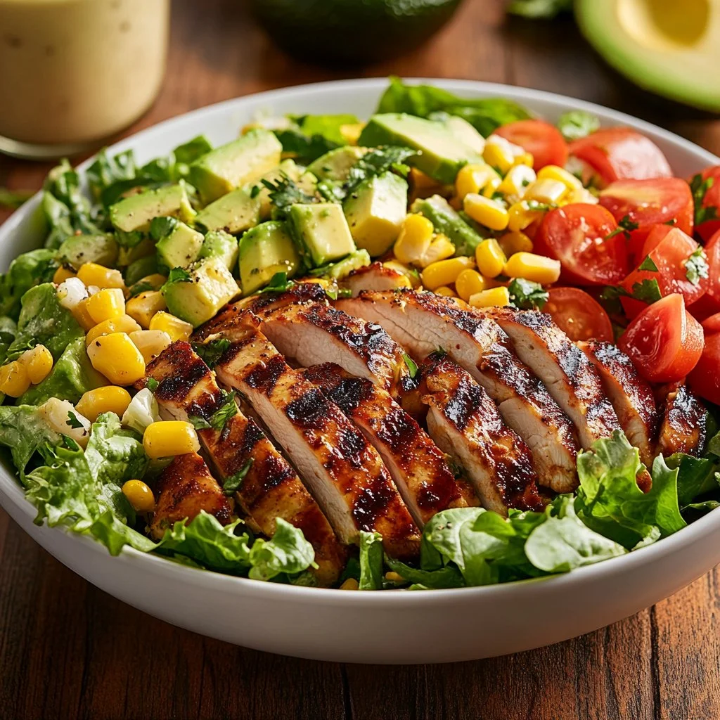Delicious Copycat Santa Fe Salad with vibrant ingredients and zesty dressing