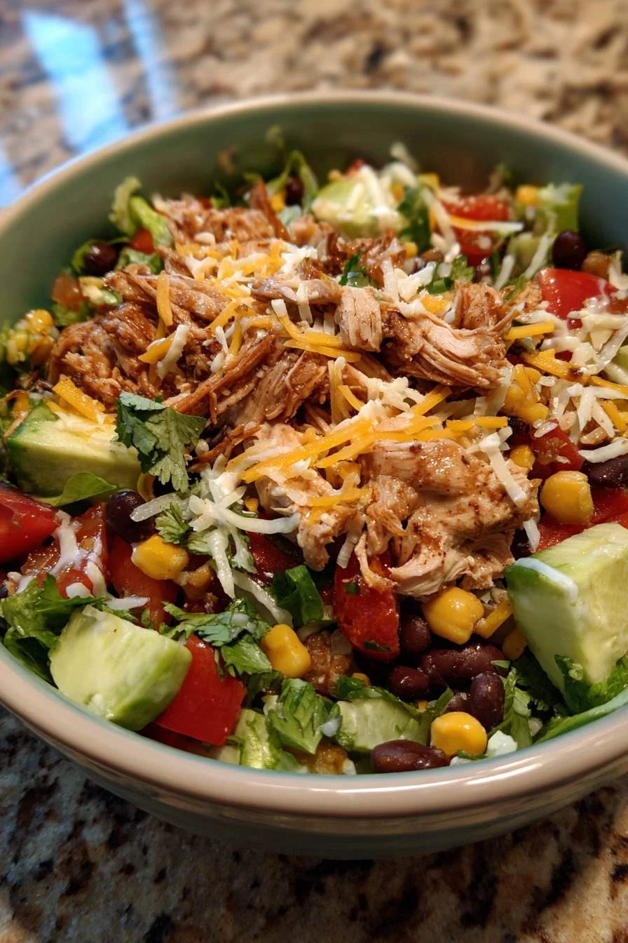 Southwest Shredded Chicken Salad