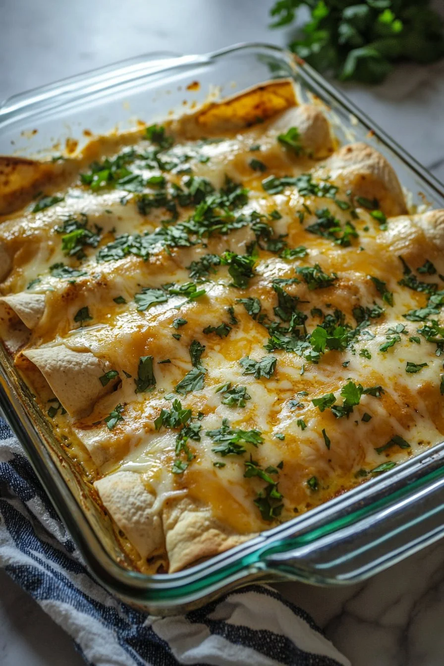 Sour Cream Chicken Enchiladas