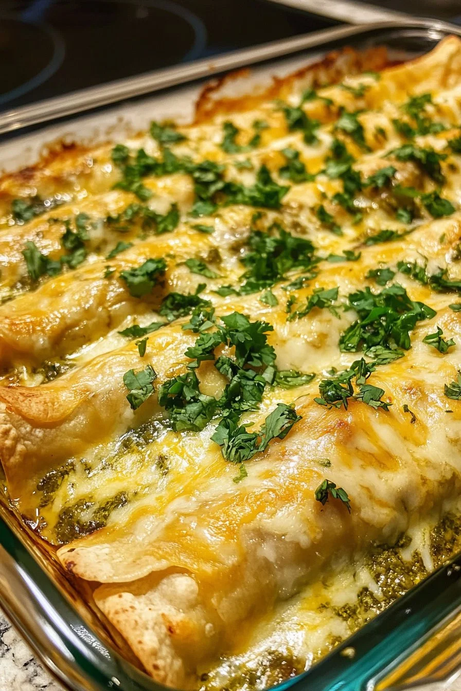 Green Chicken Enchiladas